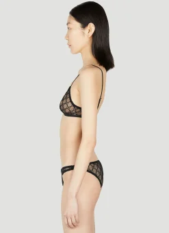 Gg Embroidery Lingerie Set