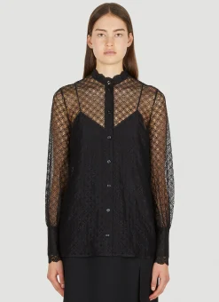 Gg Geometric Lace Shirt