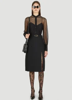 Gg Geometric Lace Shirt