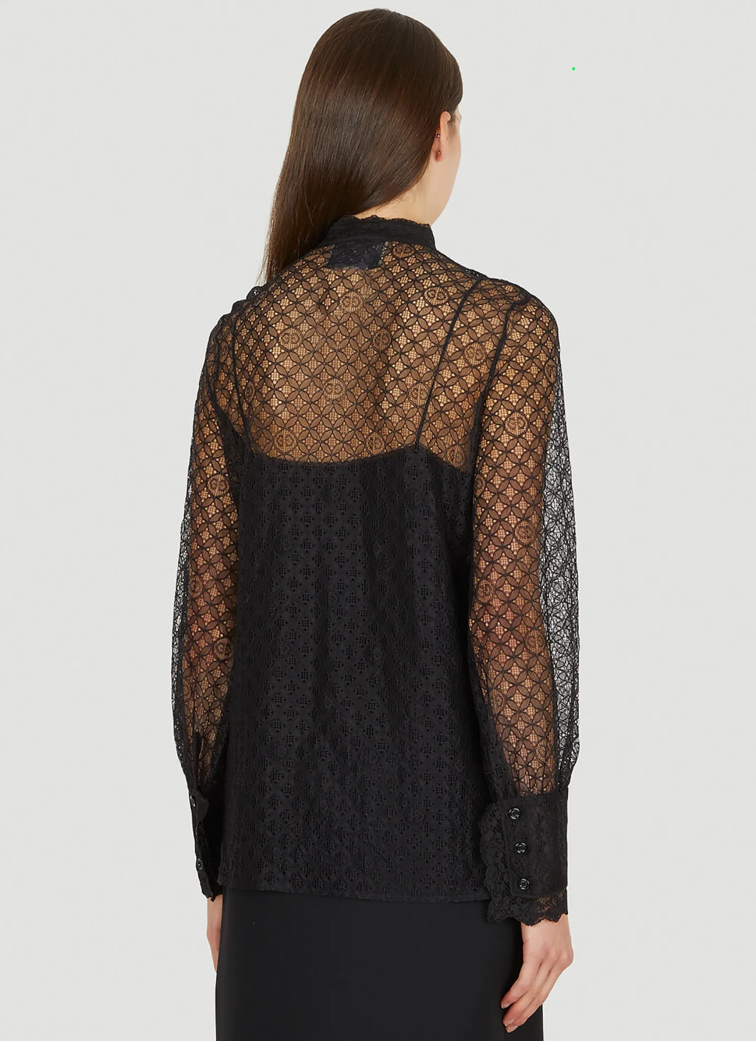 Gg Geometric Lace Shirt