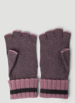 Gg Jacquard Fingerless Gloves