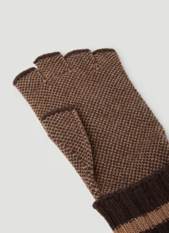 Gg Jacquard Fingerless Gloves