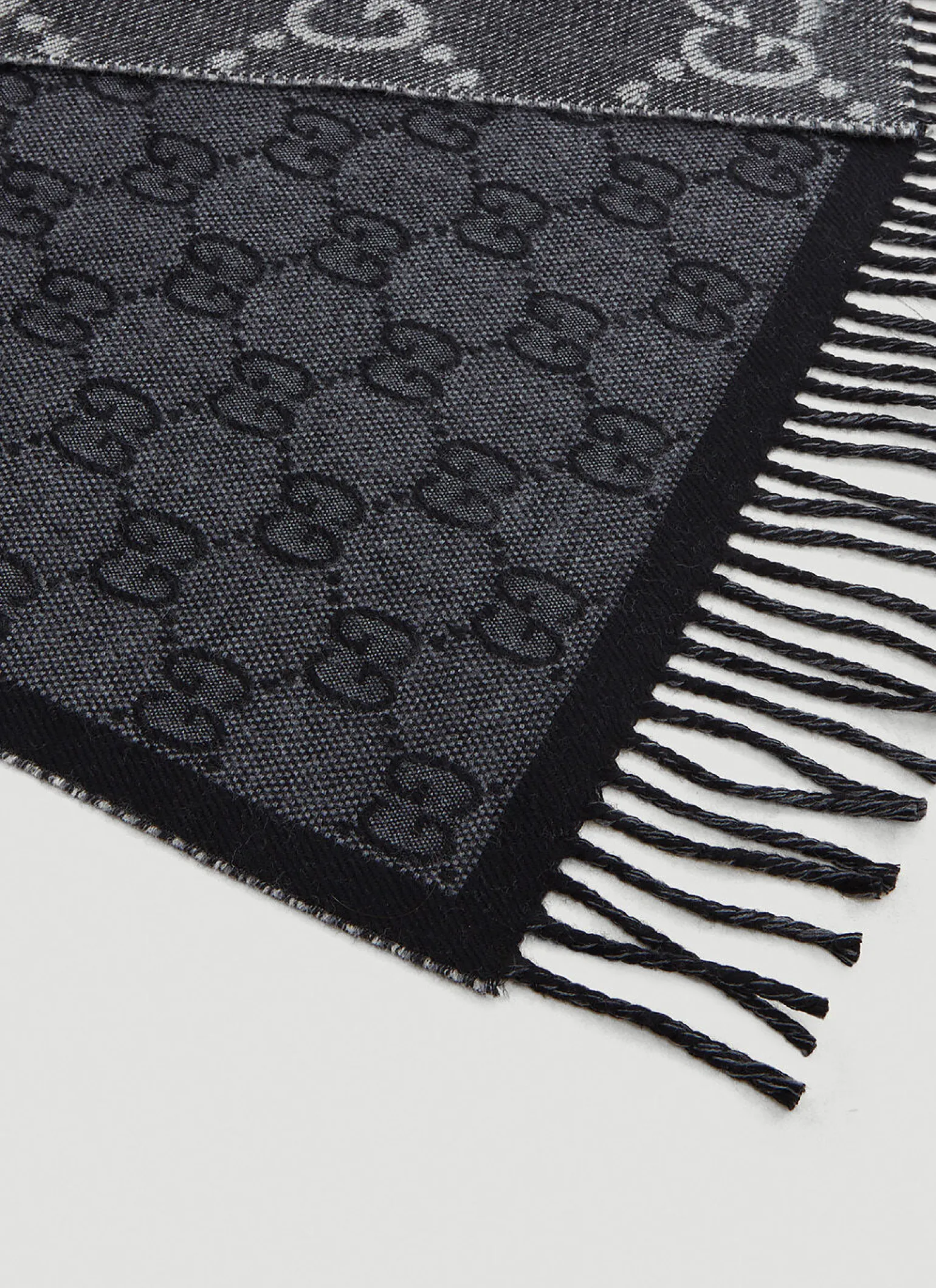 Gg Jacquard Knit Scarf