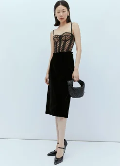 Gg Lace Lingerie Top