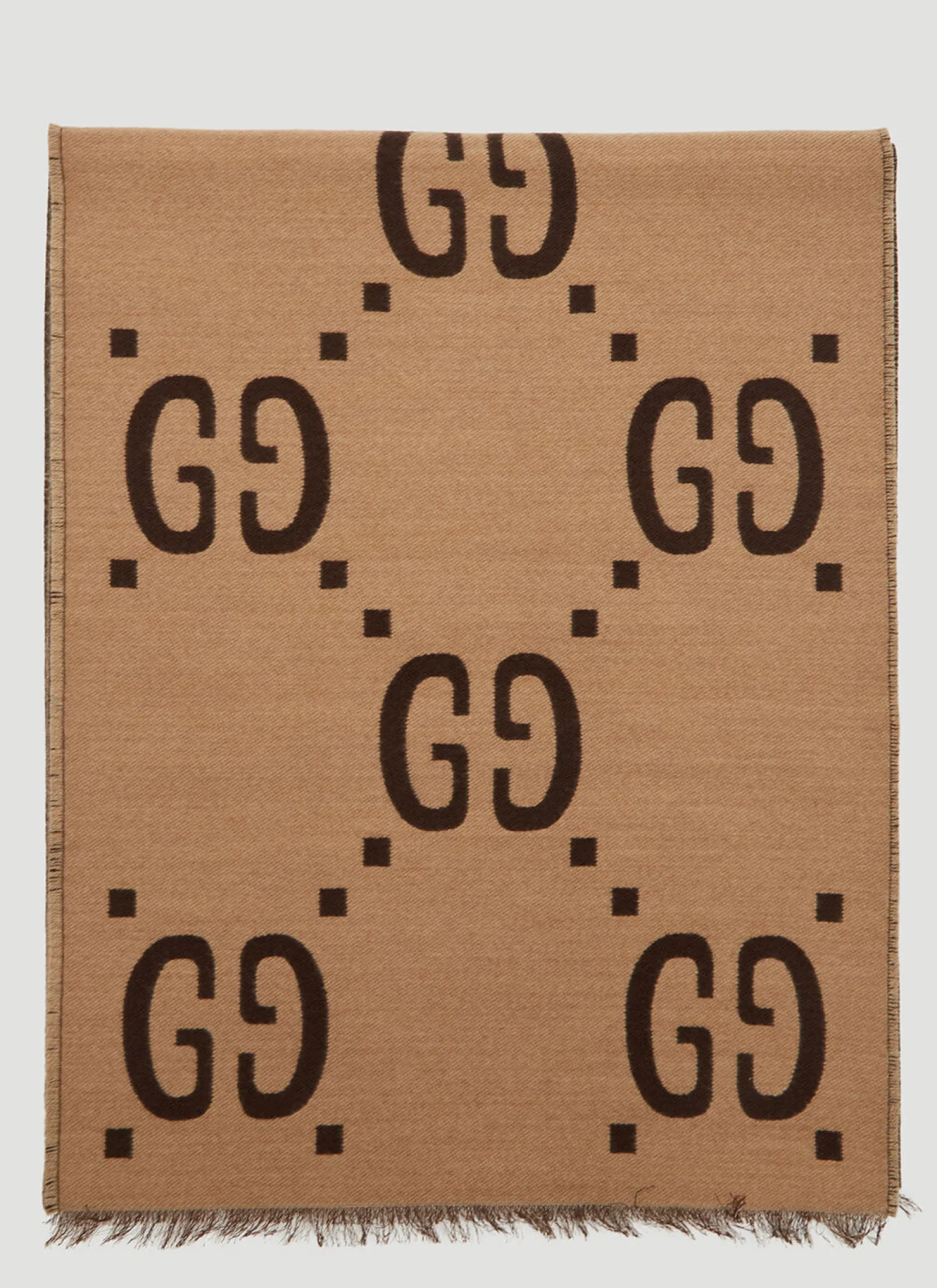Gg Logo Jacquard Scarf