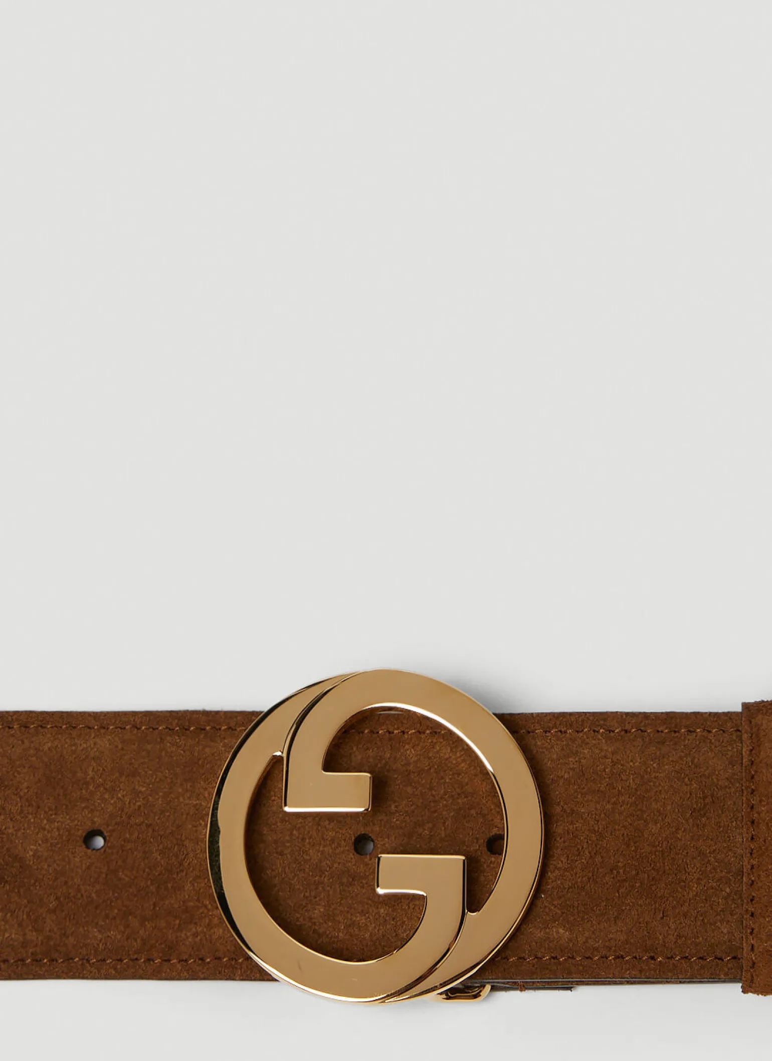Gg Logo Plaque Blondie Belt
