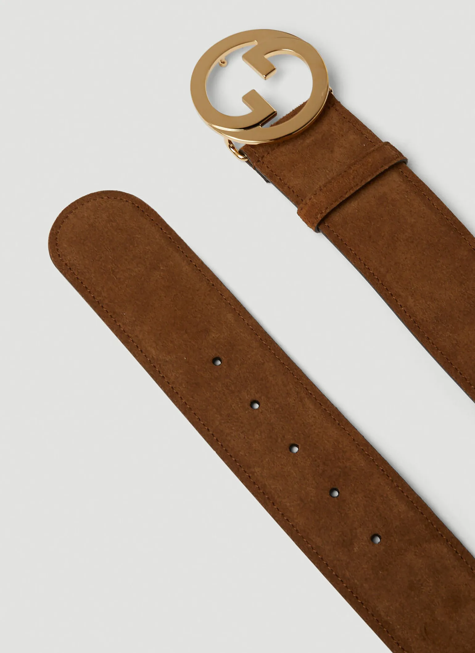 Gg Logo Plaque Blondie Belt