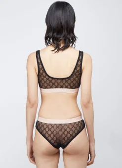 Gg Logo Sheer-Lace Lingerie Set