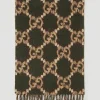 Gg Logo Wool Scarf