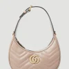 Gg Marmont Half-Moon Mini Shoulder Bag