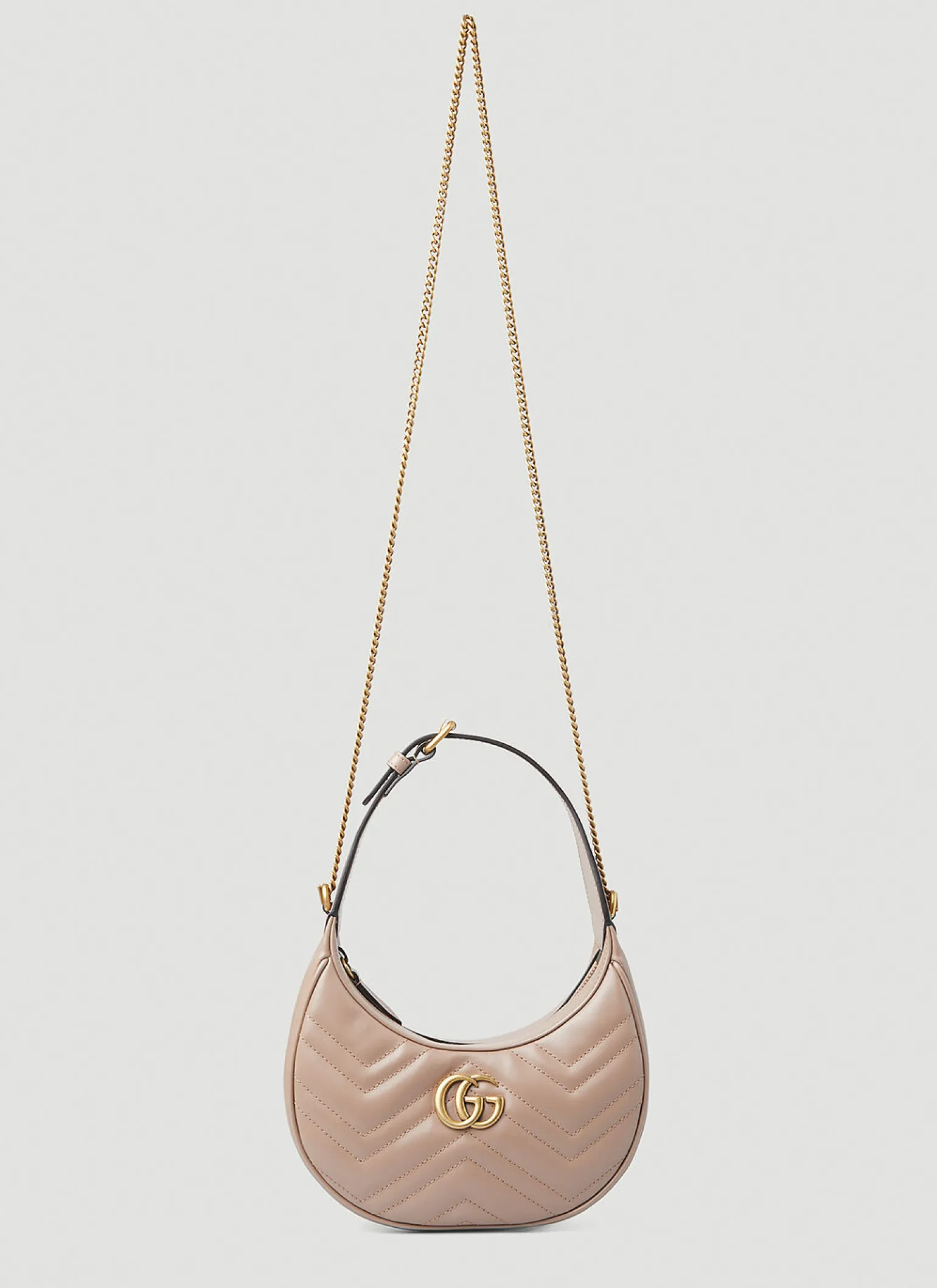 Gg Marmont Half-Moon Mini Shoulder Bag