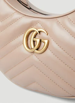 Gg Marmont Half-Moon Mini Shoulder Bag