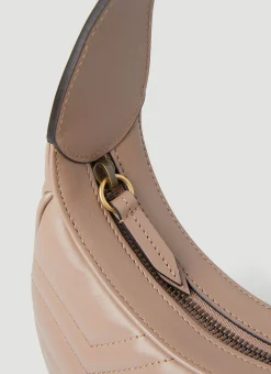 Gg Marmont Half-Moon Mini Shoulder Bag