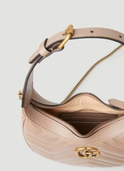 Gg Marmont Half-Moon Mini Shoulder Bag
