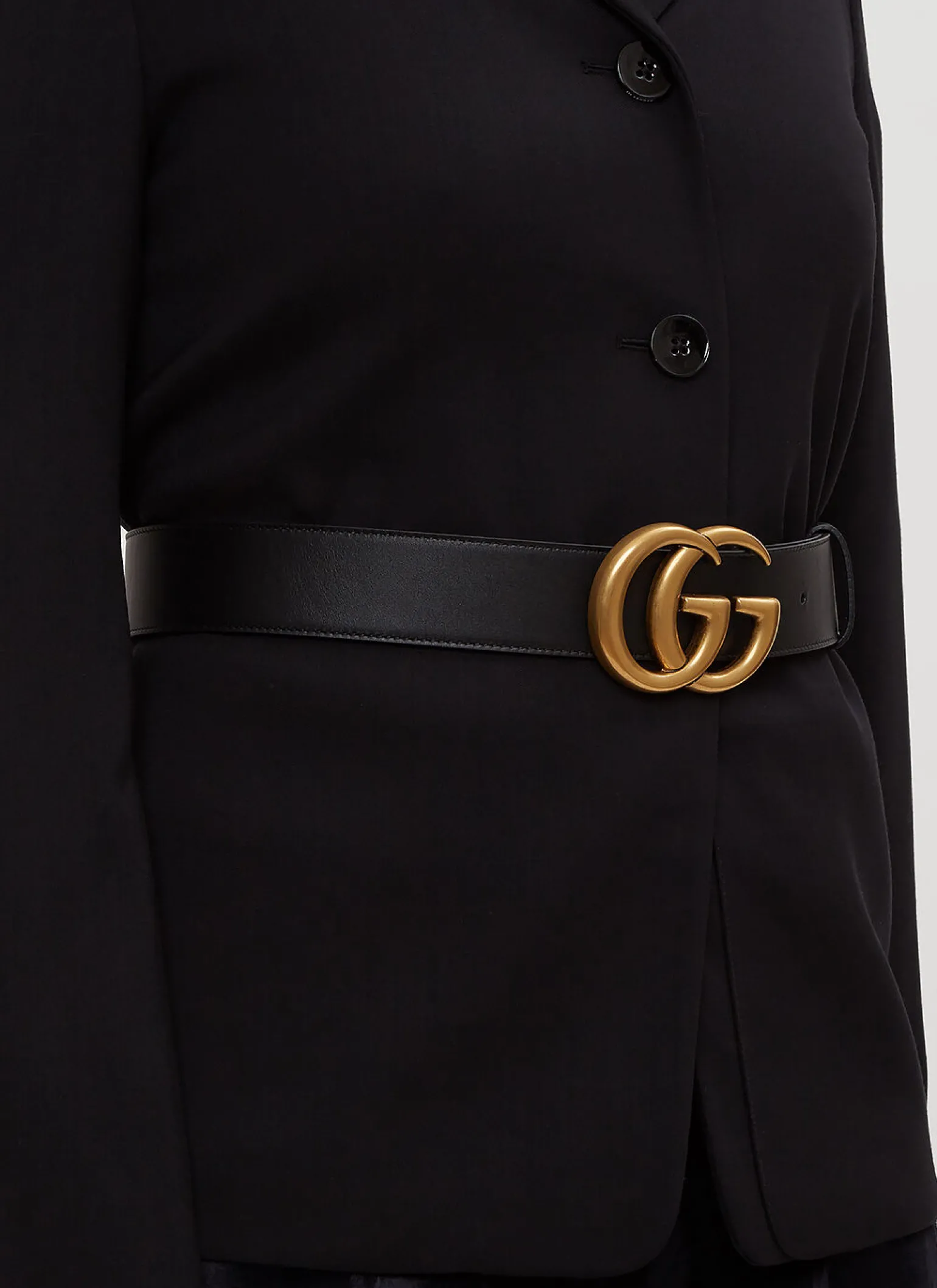 Gg Marmont Leather Belt