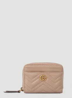 Gg Marmont Quilted Card Holder