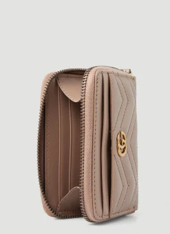 Gg Marmont Quilted Card Holder