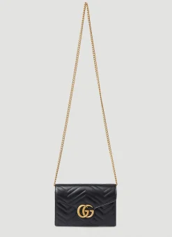 Gg Marmont Quilted Mini Chain Shoulder Bag