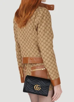 Gg Marmont Quilted Mini Chain Shoulder Bag