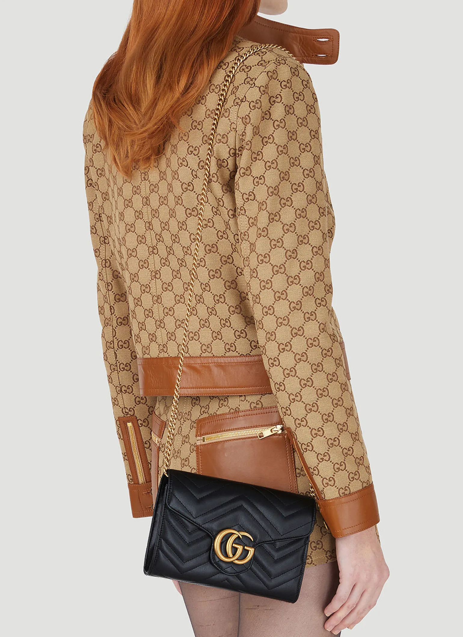 Gg Marmont Quilted Mini Chain Shoulder Bag