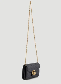 Gg Marmont Quilted Mini Chain Shoulder Bag