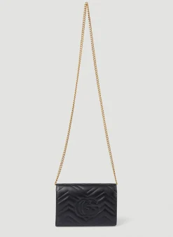 Gg Marmont Quilted Mini Chain Shoulder Bag