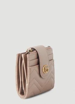 Gg Marmont Quilted Mini Card Holder