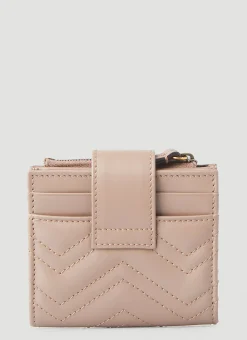 Gg Marmont Quilted Mini Card Holder