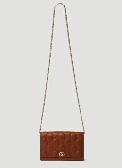 Gg Matelasse Chain Wallet