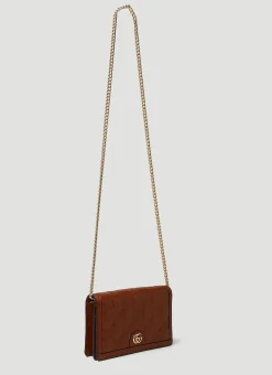 Gg Matelasse Chain Wallet
