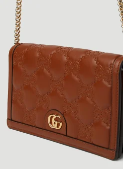 Gg Matelasse Chain Wallet