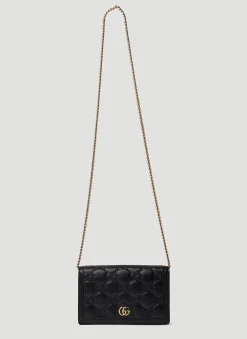Gg Matelasse Chain Wallet