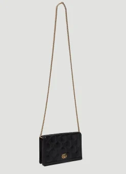 Gg Matelasse Chain Wallet