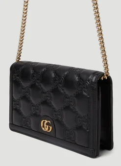 Gg Matelasse Chain Wallet