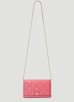 Gg Matelasse Chain Wallet