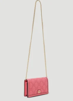 Gg Matelasse Chain Wallet
