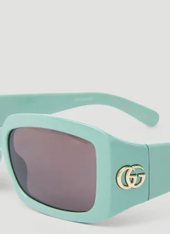Gg Rectangular Sunglasses