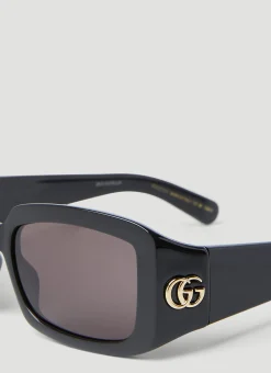 Gg Rectangular Sunglasses