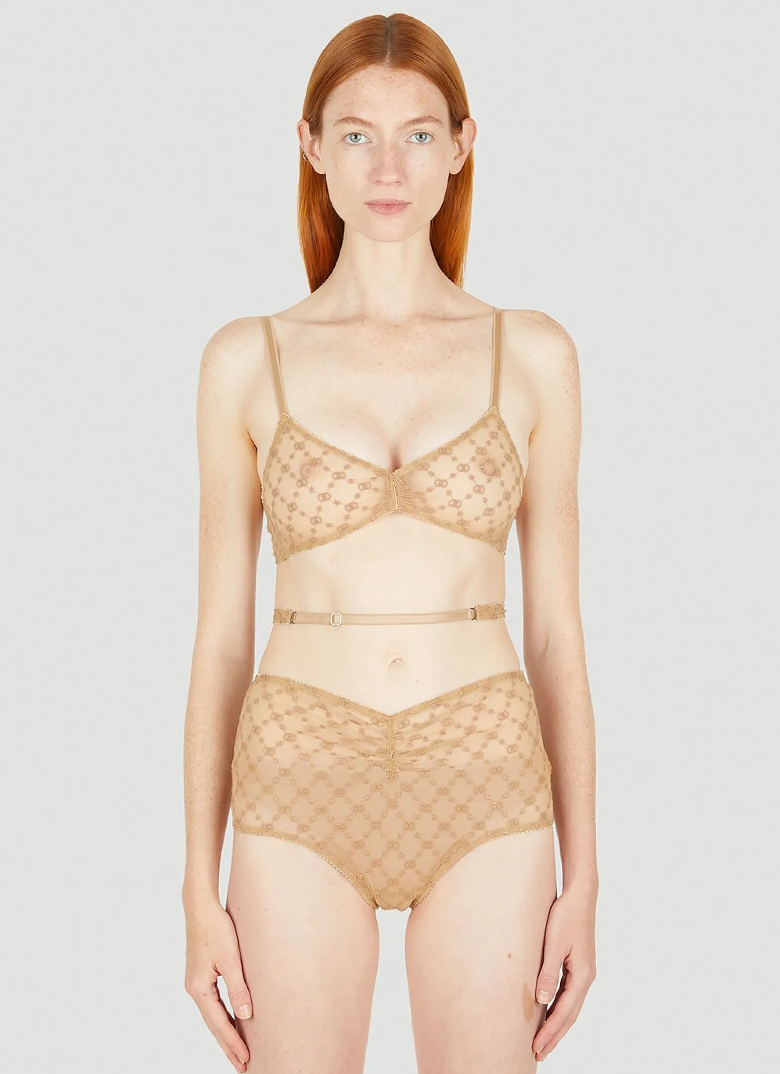 Gg Star Tulle Lingerie Set