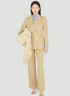 Gg Supreme Canvas Suit Blazer