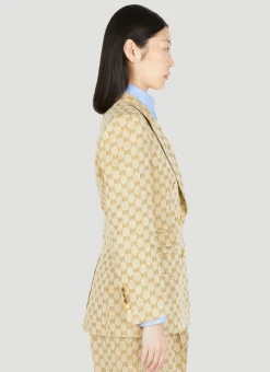 Gg Supreme Canvas Suit Blazer