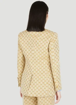 Gg Supreme Canvas Suit Blazer