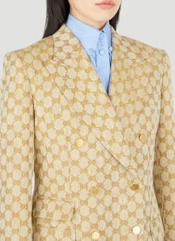 Gg Supreme Canvas Suit Blazer