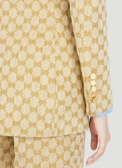 Gg Supreme Canvas Suit Blazer