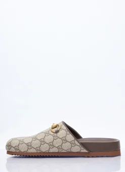 Gg Supreme Horsebit Slipper Shoes
