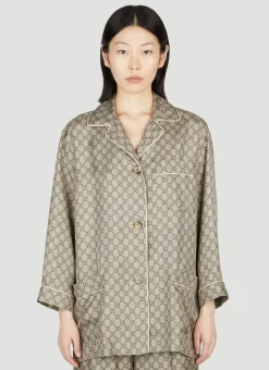 Gg Supreme Silk Shirt