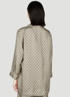 Gg Supreme Silk Shirt