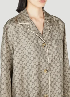 Gg Supreme Silk Shirt