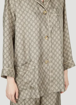Gg Supreme Silk Shirt