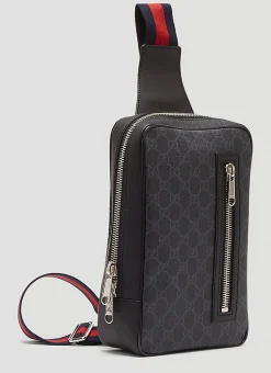 Gg Supreme Web Belt Cross Body Bag